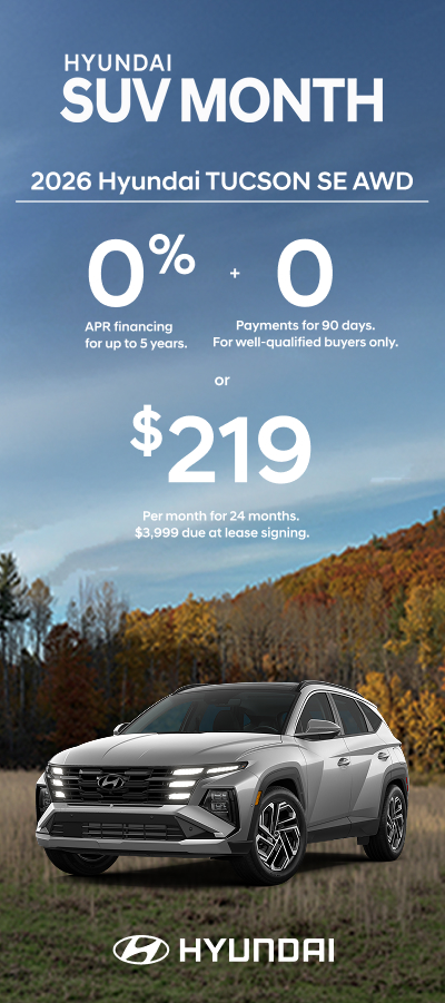 0% APR for 5 years + 0 Payments for 90 Days or $219/24/$3,999 Lease