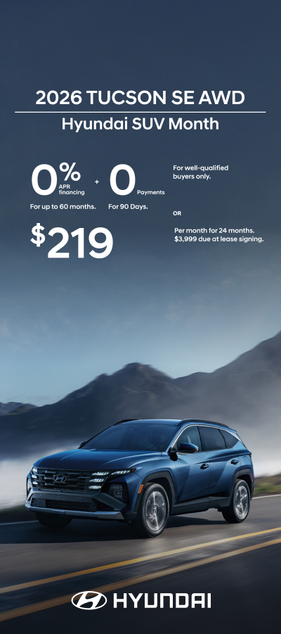 0% APR for 60 mos. + 0 Payments for 90 Days or $219/24/$3,999 Lease