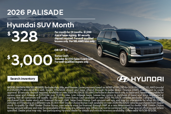 $328/24/$3,999 Lease or $3,000 Bonus Cash