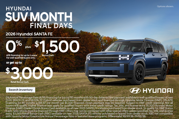 0% APR for 60 mos. + $1,500 Bonus Cash or $3,000 Bonus Cash