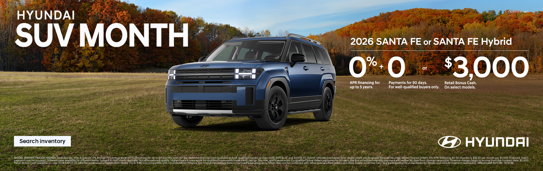 0% APR for 60 mos. + 0 Payments for 90 Days