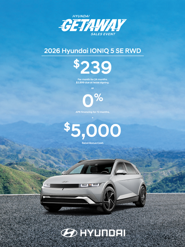 2026 Hyundai IONIQ 5  APR or Lease or Bonus Cash Offer