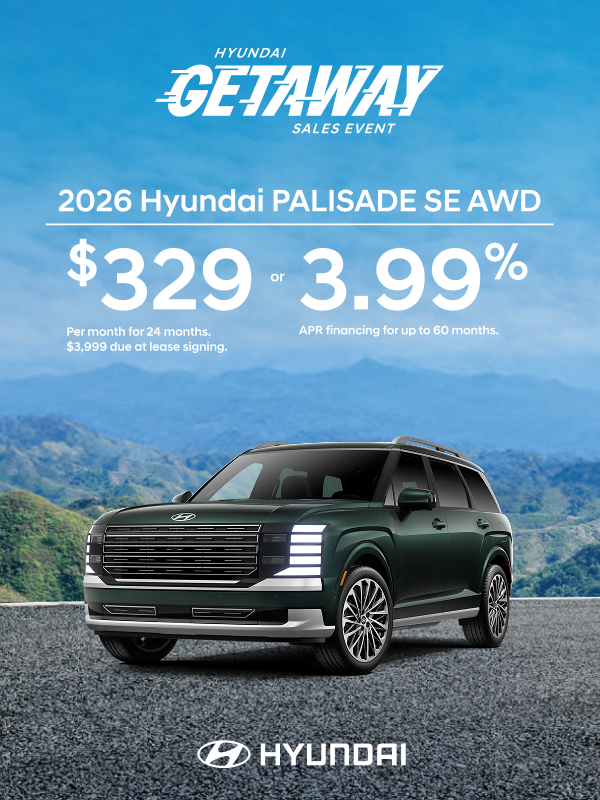 2026 Hyundai Palisade  APR or Lease Offer