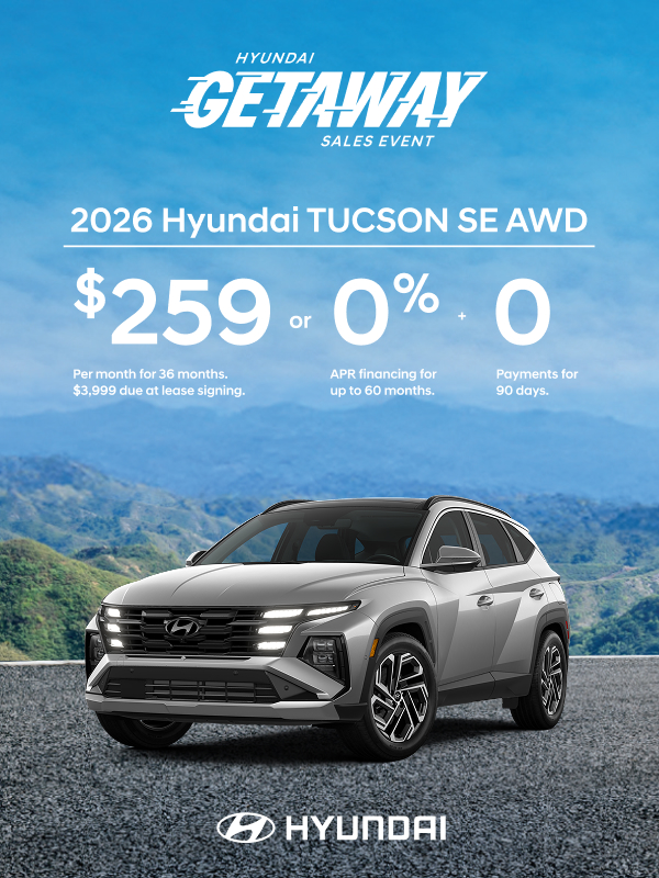2026 Hyundai Tucson  APR or Lease Offer