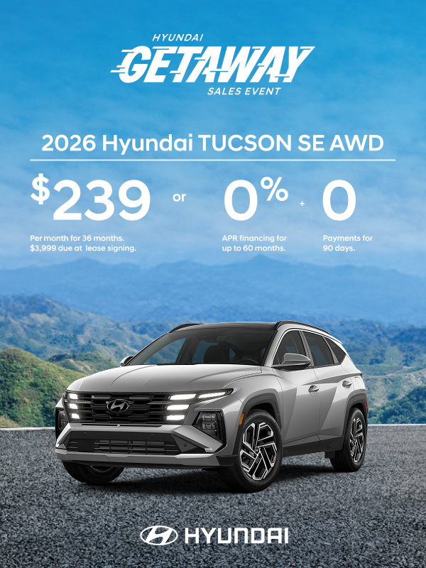 2026 Hyundai Tucson  APR or Lease Offer