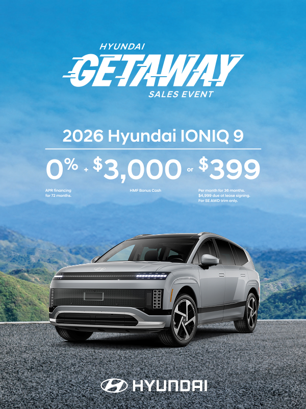 2026 Hyundai IONIQ 9  APR or Lease or Bonus Cash Offer