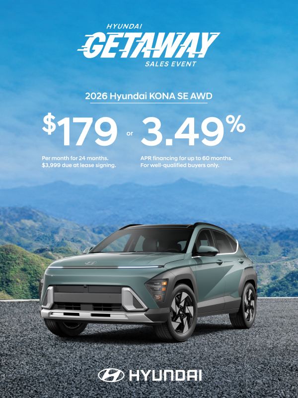 2026 Hyundai Kona  APR or Lease Offer