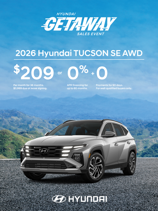 2026 Hyundai Tucson  APR or Lease Offer