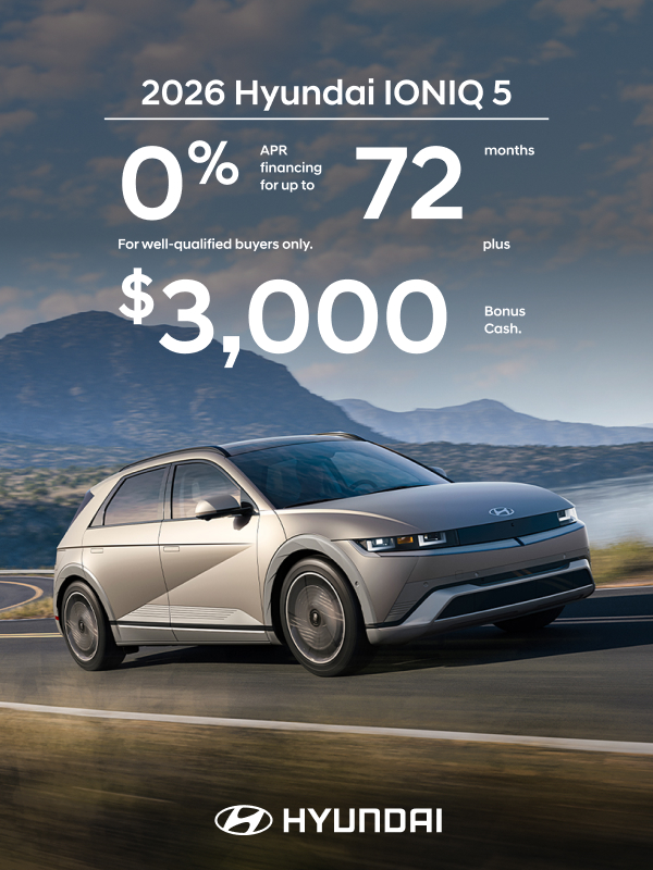 2026 Hyundai IONIQ 5  APR and Bonus Cash Offer