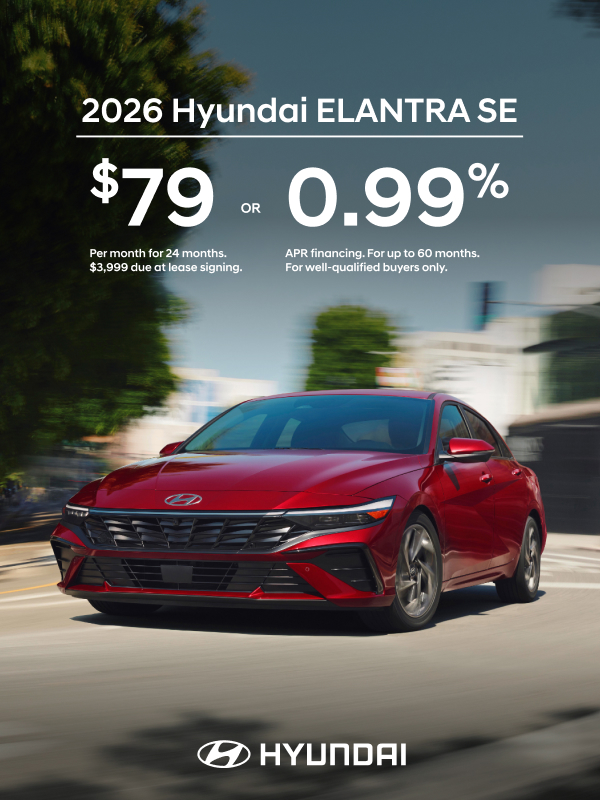 2026 Hyundai Elantra SE APR or Lease Offer