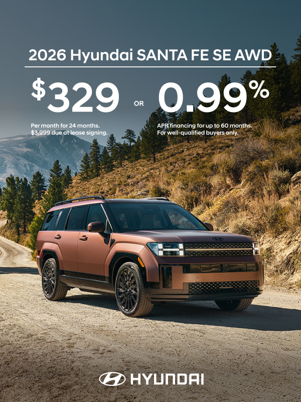 2026 Hyundai Santa Fe SE APR or Lease Offer