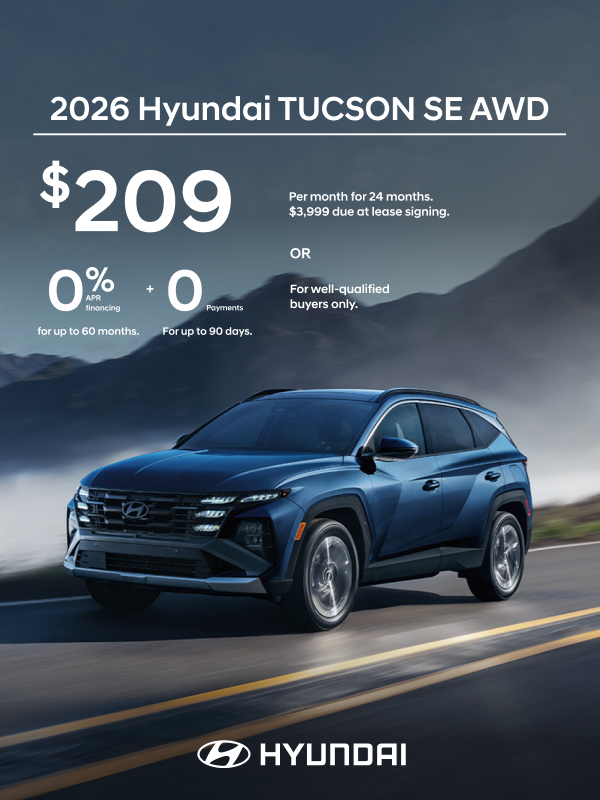 2026 Hyundai Tucson SE APR or Lease Offer