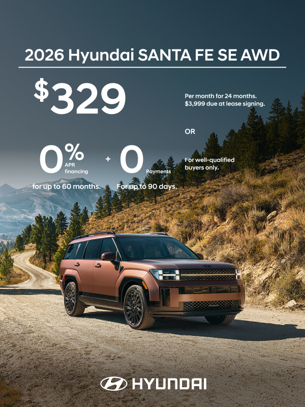 2026 Hyundai Santa Fe SE APR or Lease Offer