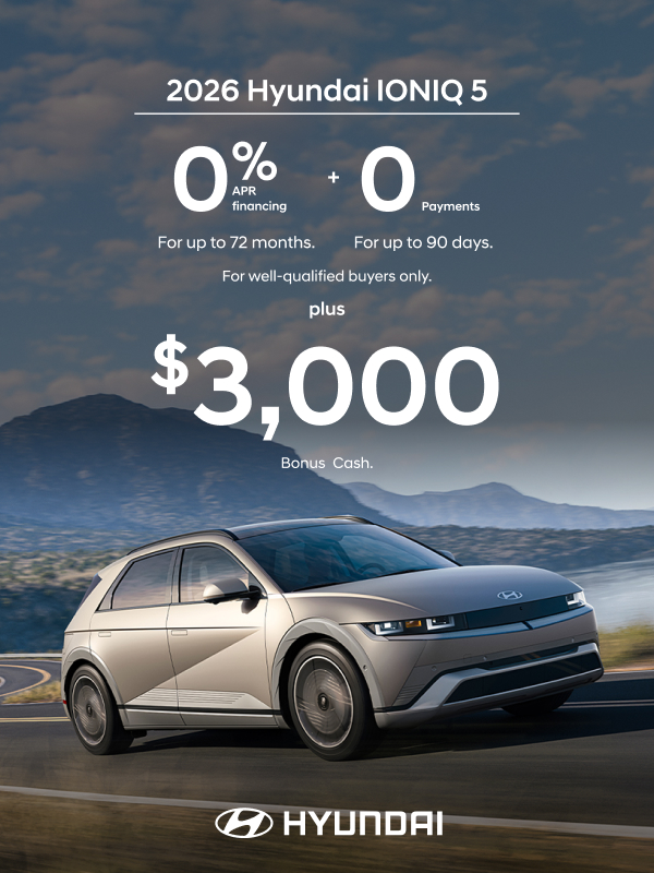 2026 Hyundai IONIQ 5  APR and Bonus Cash Offer
