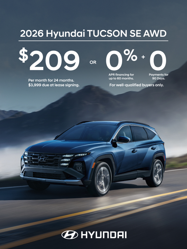 2026 Hyundai Tucson  APR or Lease Offer