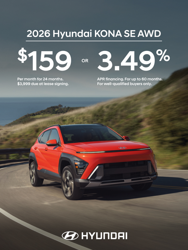2026 Hyundai Kona  APR or Lease Offer