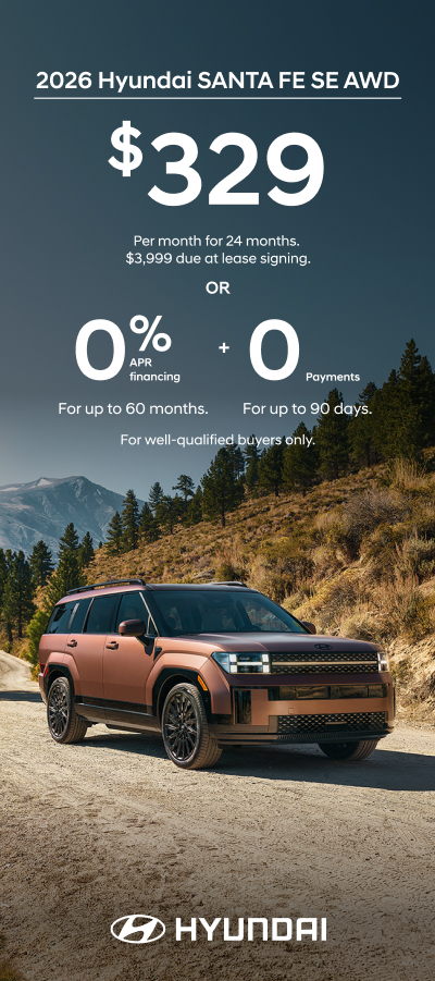 2026 Hyundai Santa Fe  APR or Lease Offer