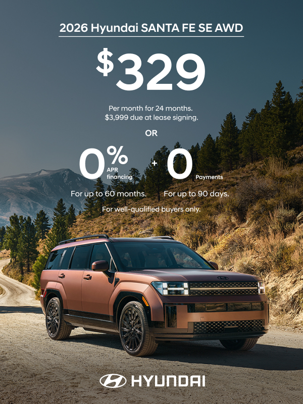 2026 Hyundai Santa Fe  APR or Lease Offer