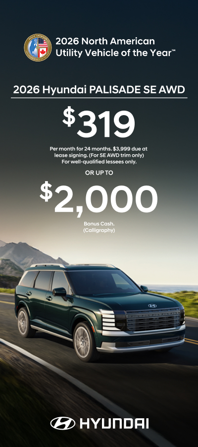 2026 Hyundai Palisade Lease or Bonus Cash Offer  | 2026-06-08 - 2026-07-07 | 221de922