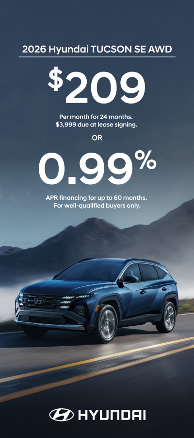 2026 Hyundai Tucson  APR or Lease Offer