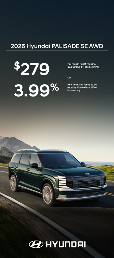 $279 per month for 24 months $3,999 due at lease signing OR 3.99% APR financing for up to 60 months