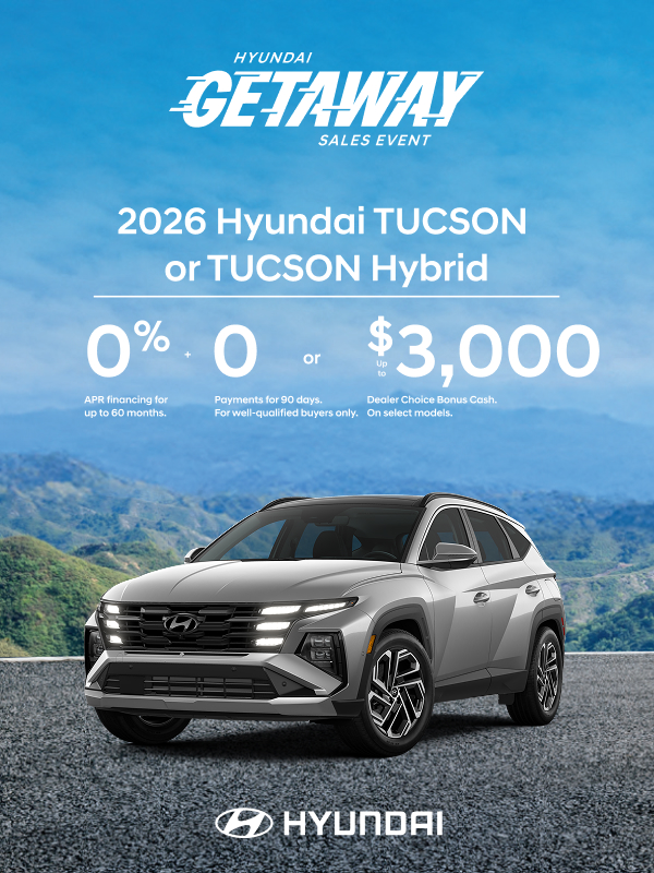 2026 Hyundai Tucson Hybrid  APR or Bonus Cash Offer