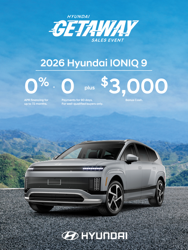 2026 Hyundai IONIQ 9  APR and Bonus Cash Offer
