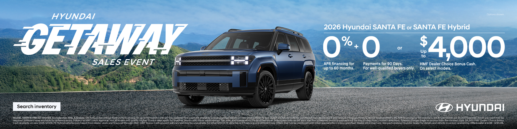 Mid-Atlantic Hyundai 2026 Getaway Sales Event Offer