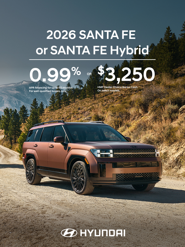 2026 Hyundai Santa Fe  APR or Bonus Cash Offer