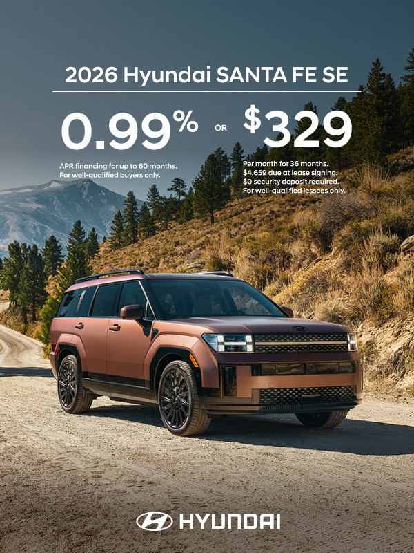 2026 Hyundai Santa Fe SE APR or Lease Offer