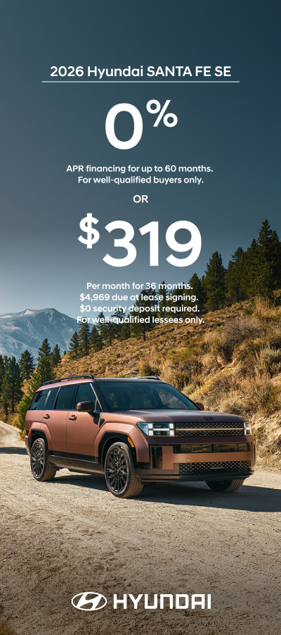 2026 Hyundai Santa Fe  APR or Lease Offer