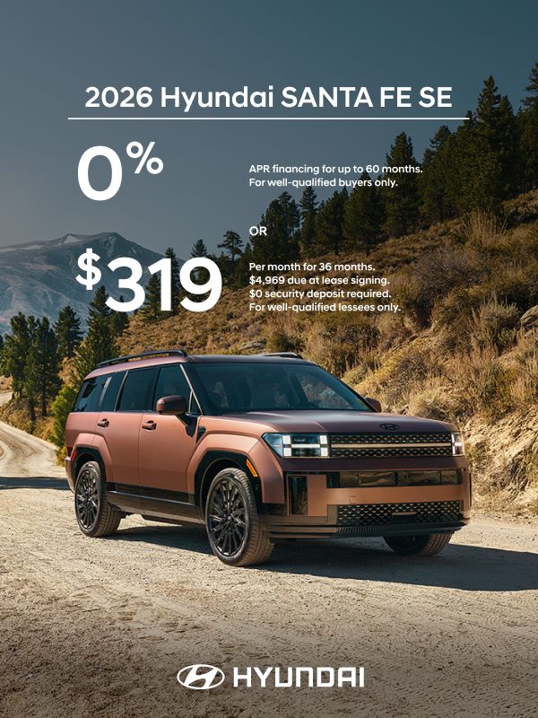 2026 Hyundai Santa Fe  APR or Lease Offer