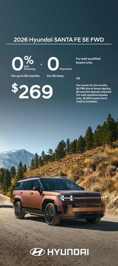 0% APR for 60 mos. + 0 Payments for 90 Days or $$269/24/$4,799 Lease