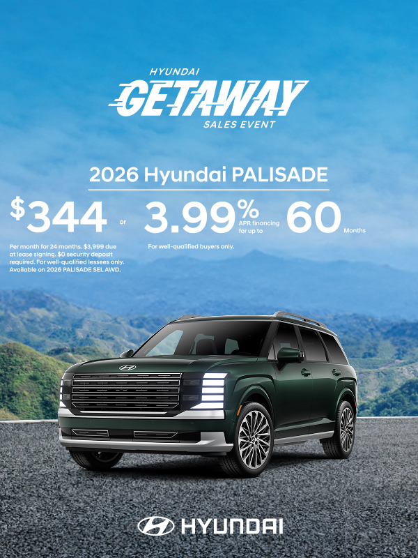 2026 Hyundai Palisade  APR or Lease Offer