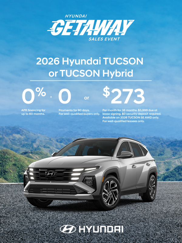 2026 Hyundai Tucson Hybrid  APR or Lease Offer