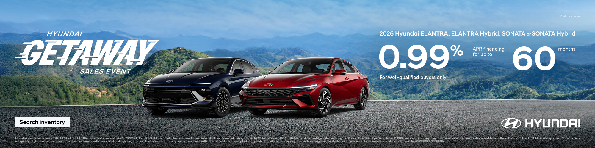 Mountain Hyundai 2026 Getaway Sales Event Offer
