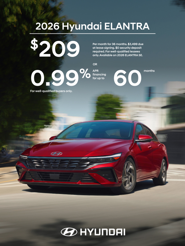 2026 Hyundai Elantra  APR or Lease Offer