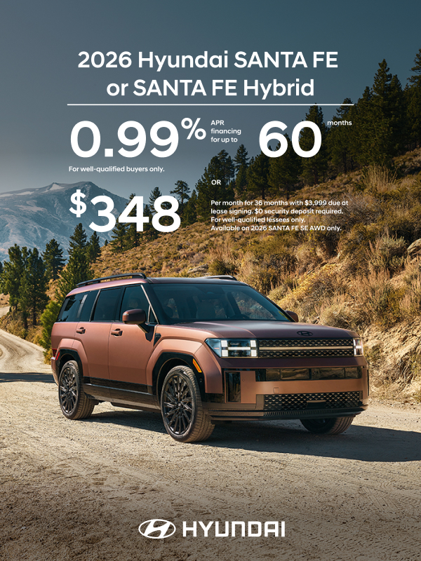 2026 Hyundai Santa Fe Hybrid  APR or Lease Offer