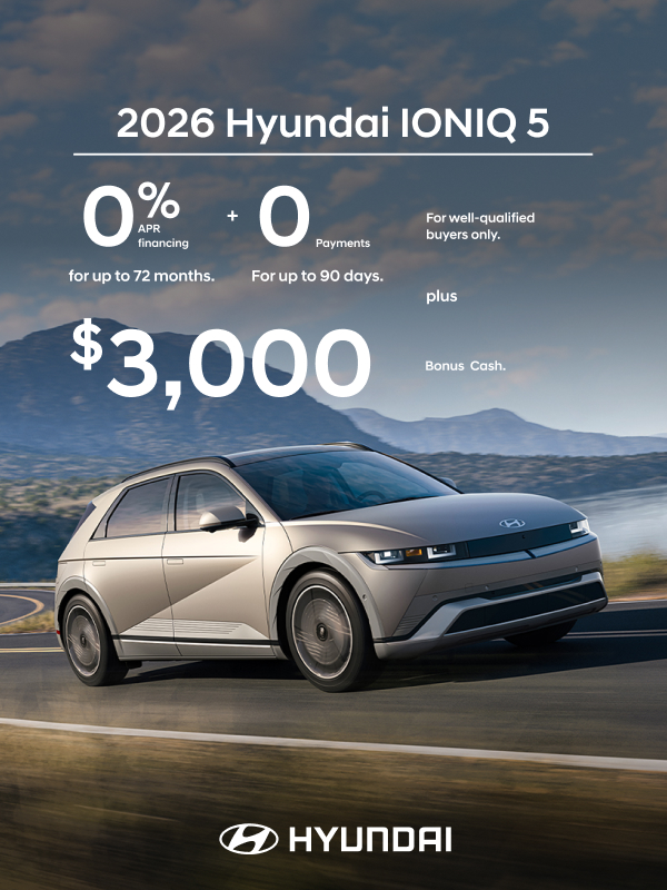 2026 Hyundai IONIQ 5  APR and Bonus Cash Offer