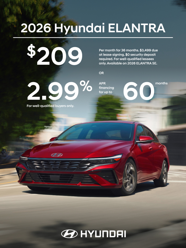 2026 Hyundai Elantra  APR or Lease Offer