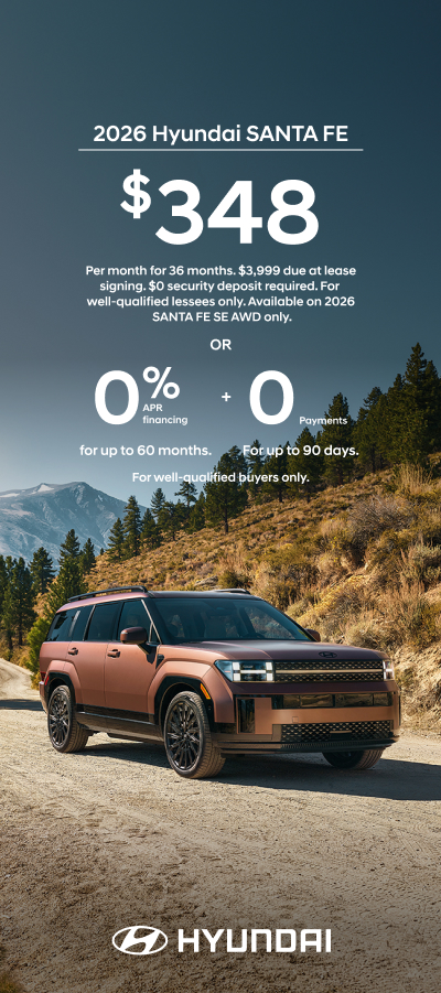 2026 Hyundai Santa Fe  APR or Lease Offer