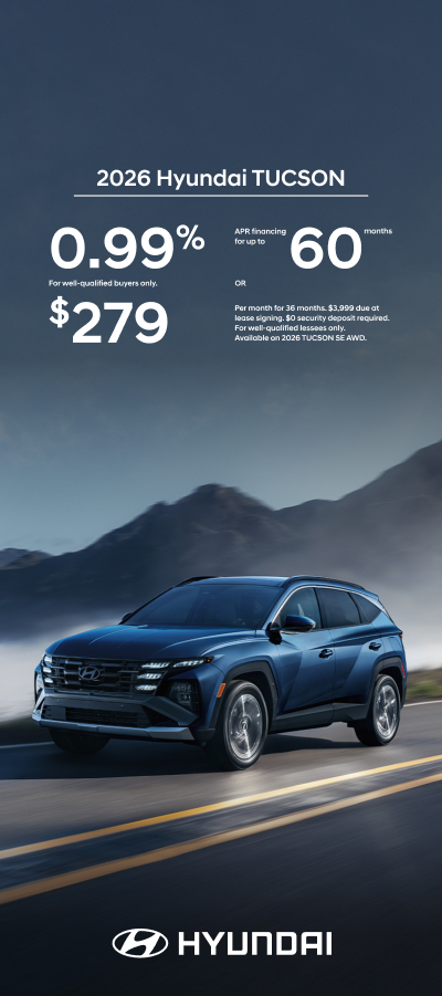 2026 Hyundai Tucson  APR or Lease Offer