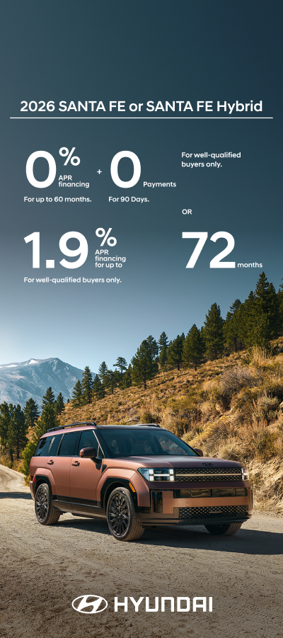 0% APR for 60 mos. + 0 Payments for 90 Days or 1.9% APR for 72 mos.
