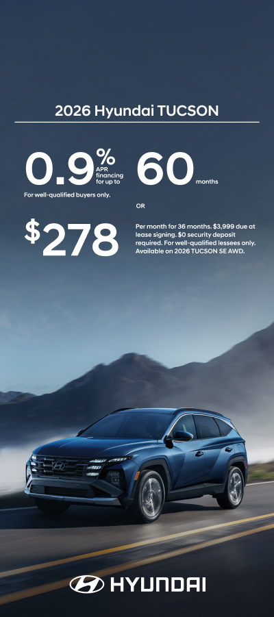 0.9% APR for 60 mos. or $278/36/$3,999 Lease