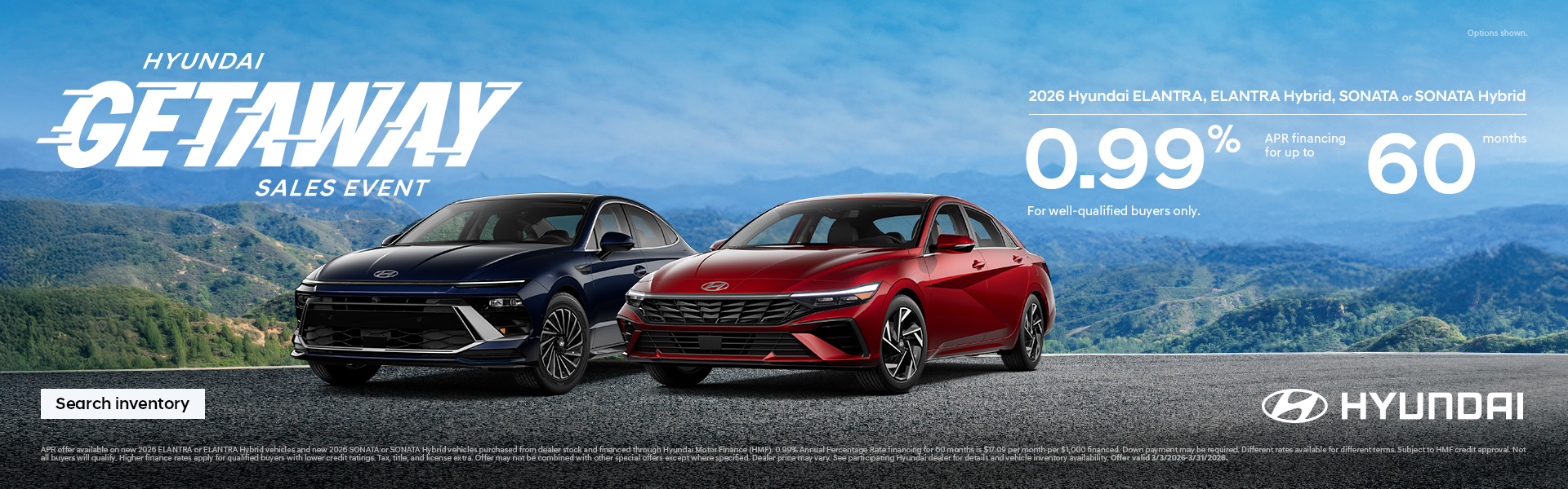 South Hyundai 2026 Getaway Sales Event Offer