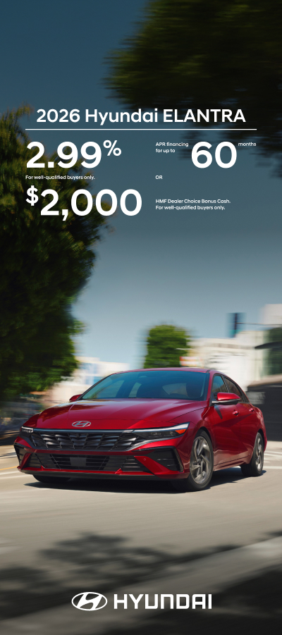 2026 Hyundai Elantra  APR or Bonus Cash Offer