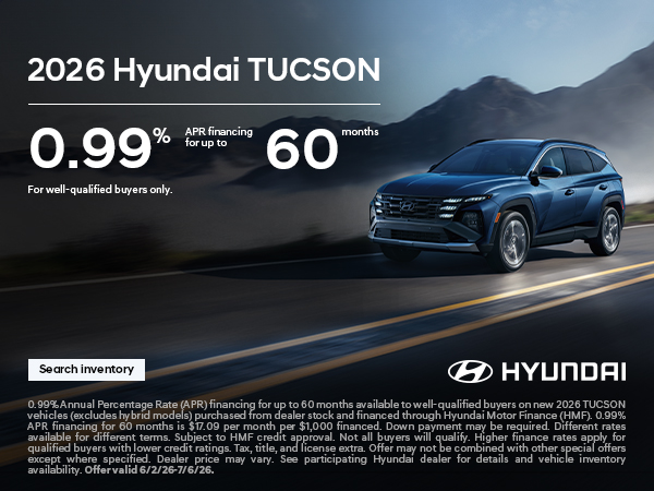 2026 Hyundai Tucson APR Offer