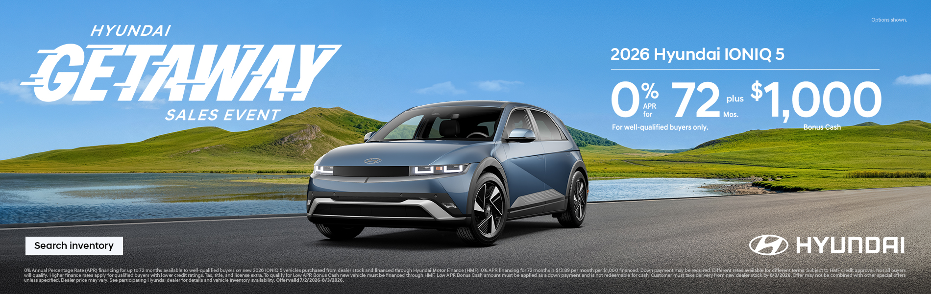 2026 Hyundai IONIQ 5  APR and Bonus Cash Offer