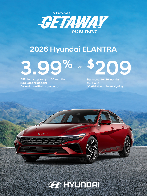 2026 Hyundai Elantra South-Central APR or Lease Offer