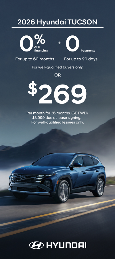 2026 Hyundai Tucson  APR or Lease Offer